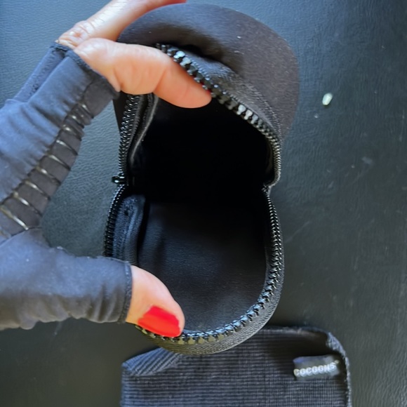 Cocoons Clip On Sunglasses Case Neoprene in Black with hook attachment t… - Picture 6 of 8